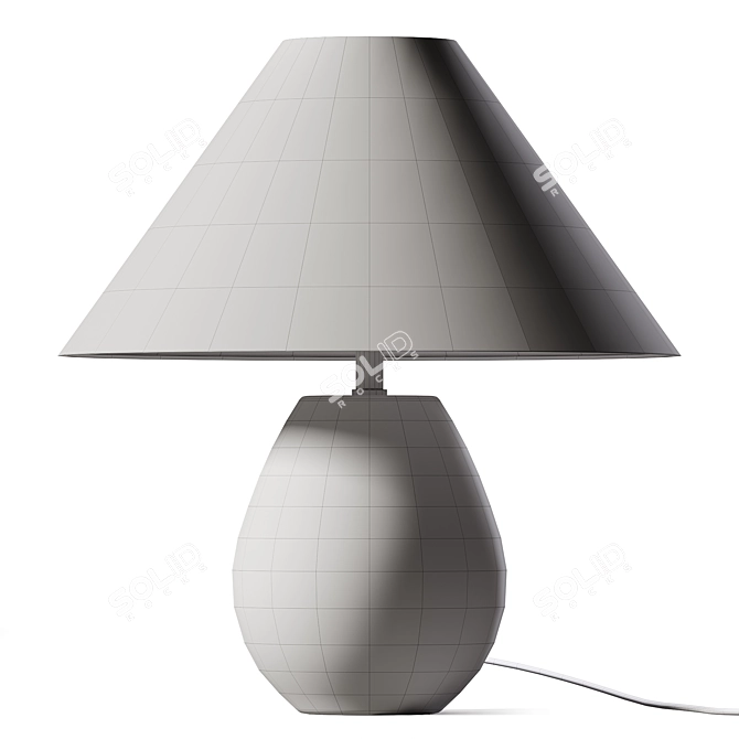 Elegant Ceramic Table Lamp 3D model image 2