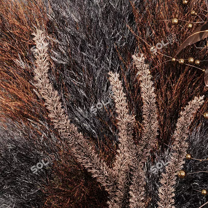 Pampas Grass Set - Exotic Elegance 3D model image 5