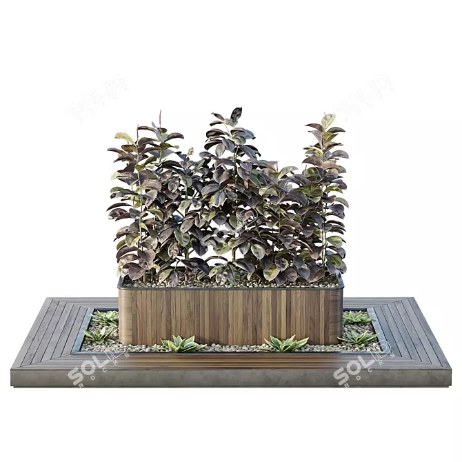 Tree and Bush Garden Box - 3D Models 3D model image 2