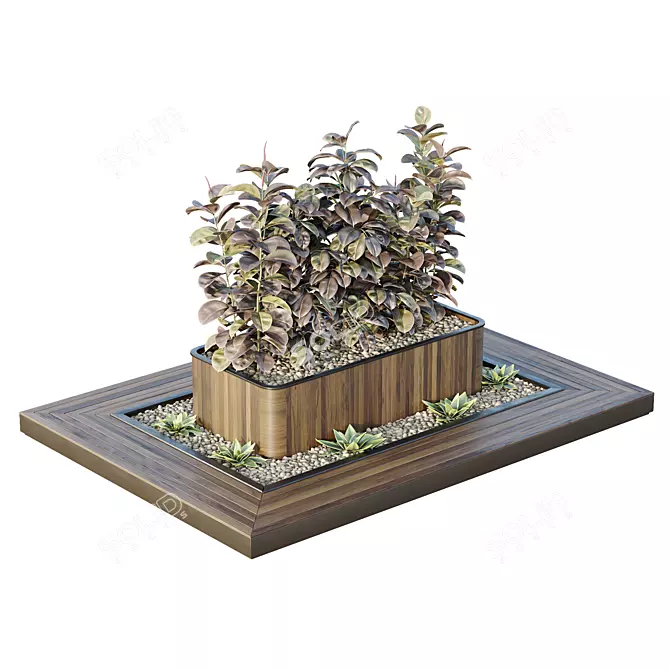 Tree and Bush Garden Box - 3D Models 3D model image 3