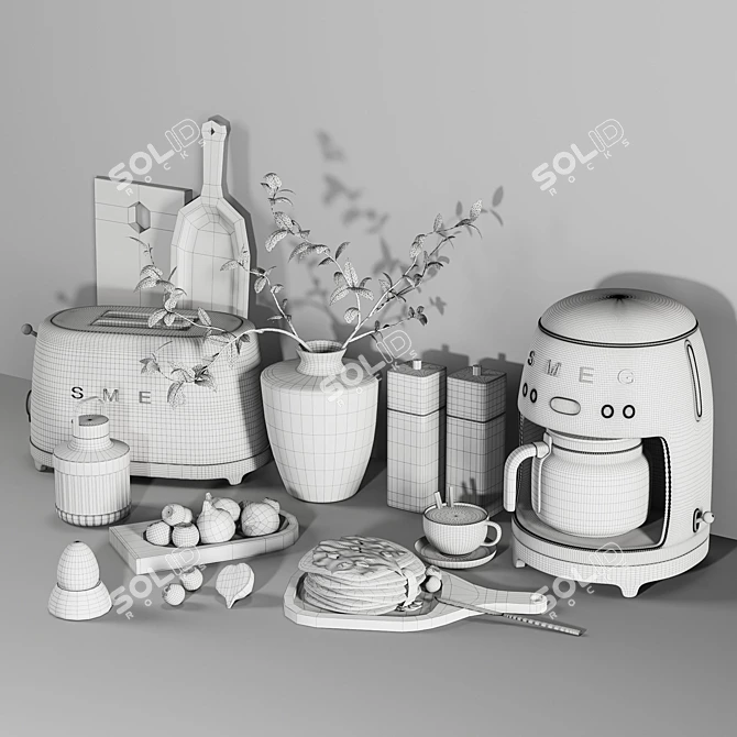 High-Quality Kitchen Accessories Model 3D model image 4