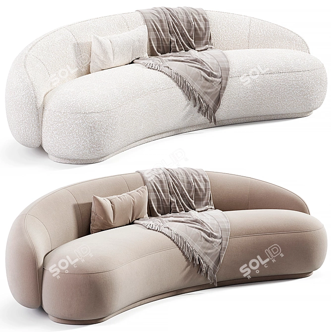 Modern Chic Julep Sofa Design 3D model image 1