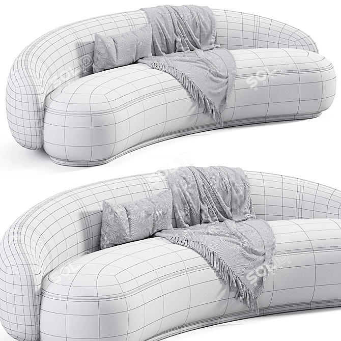 Modern Chic Julep Sofa Design 3D model image 5