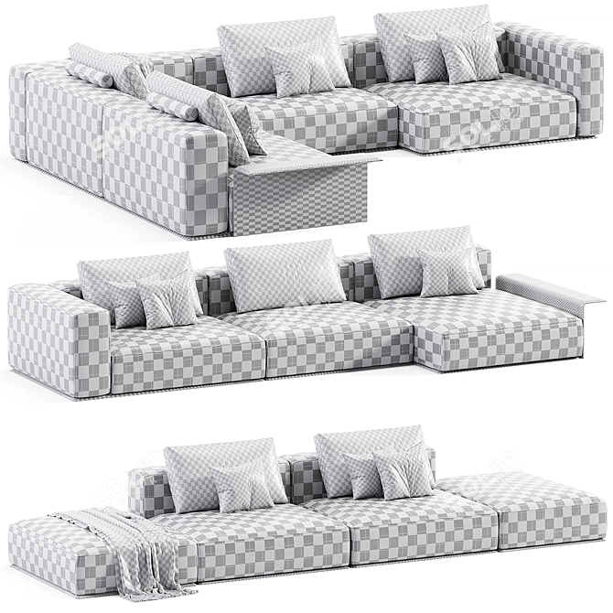 Sleek WESTSIDE Sofa: Poliform Elegance 3D model image 5