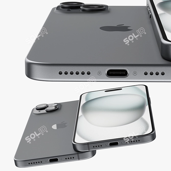 Apple iPhone 15 Plus Model 3D model image 4