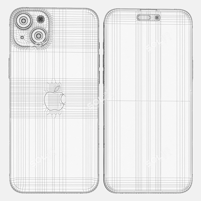 Apple iPhone 15 Plus Model 3D model image 7