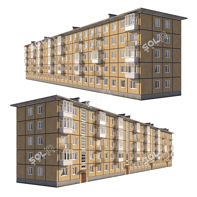 Modular Building Kit - Customizable Sizes 3D model image 2