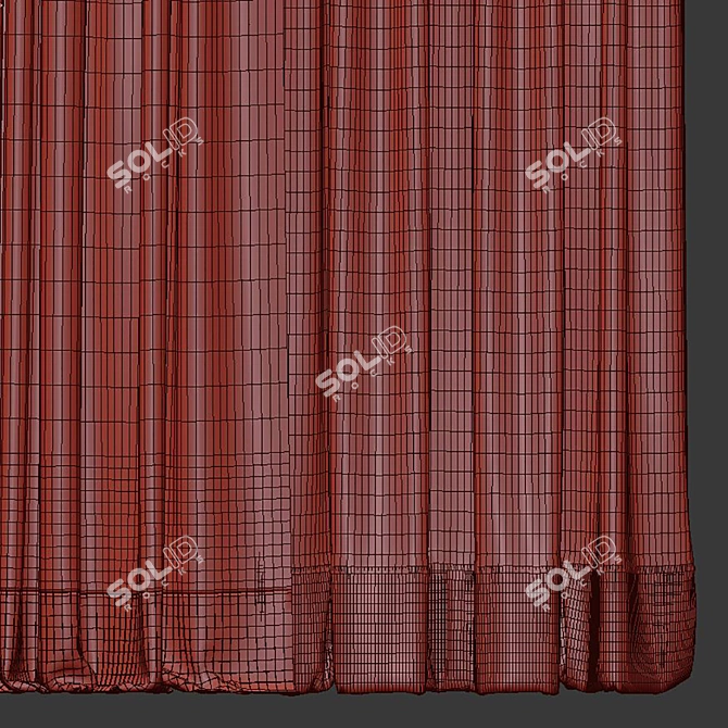  3D Curtain Model Upgrade 3D model image 4