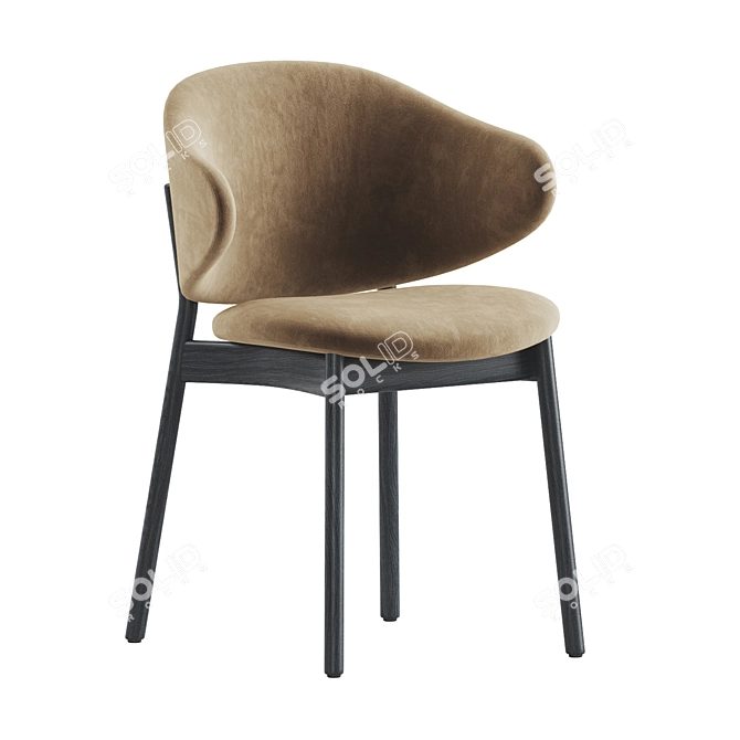 Elegant Holly Chair: Modish Comfort 3D model image 2