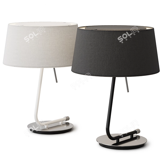 Modern Metal Table Lamp: Faro Barcelona 3D model image 1