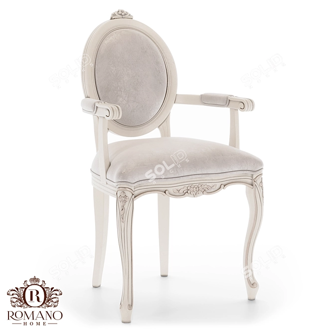 Handcrafted Madlen Armchair: Customized Elegance 3D model image 1