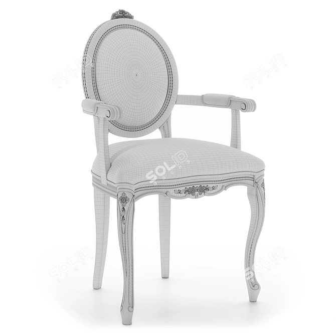 Handcrafted Madlen Armchair: Customized Elegance 3D model image 3