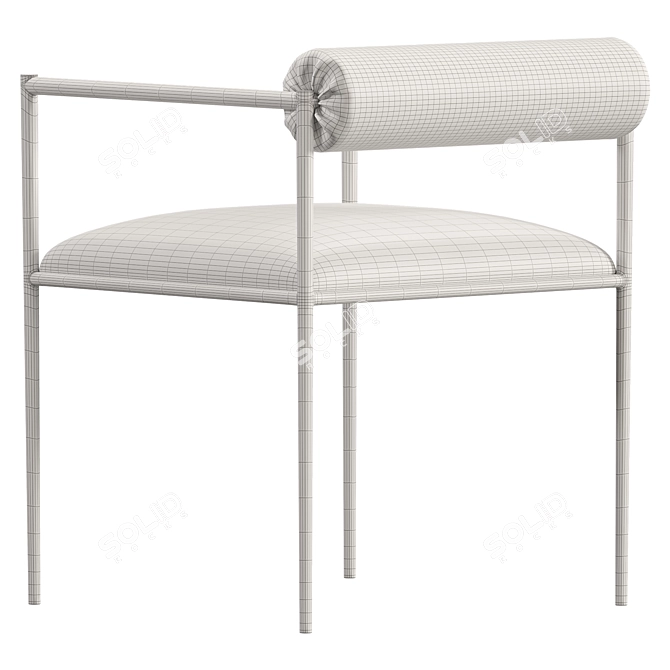 Sleek UVW Mapped Dining Chair 3D model image 4