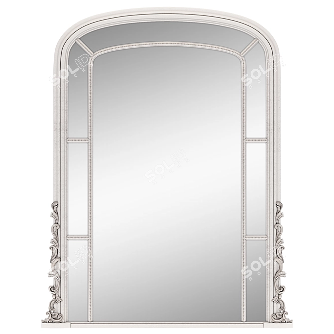 Customizable Handcrafted Amalia Mirror 3D model image 2