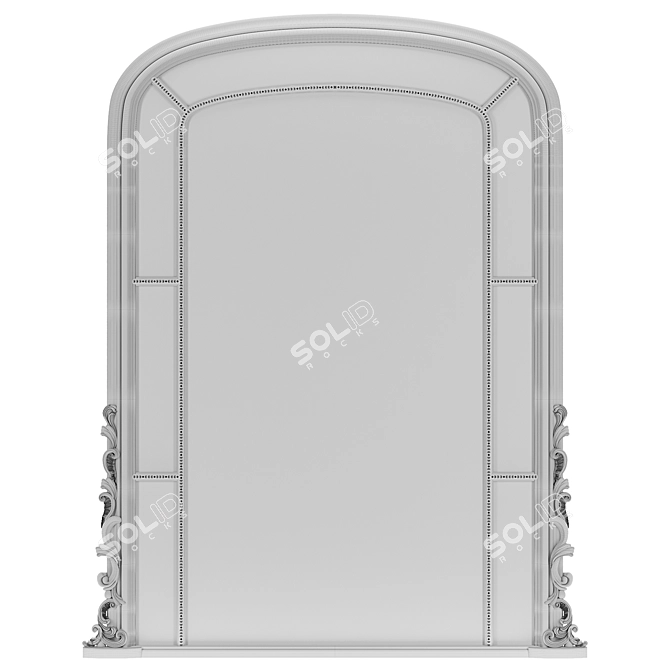 Customizable Handcrafted Amalia Mirror 3D model image 3