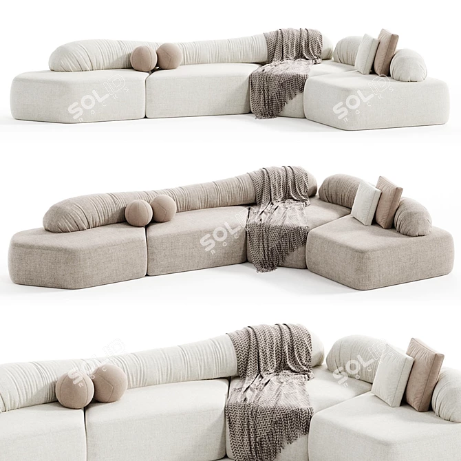 Modern Helen Sofa for 2015 3D model image 2