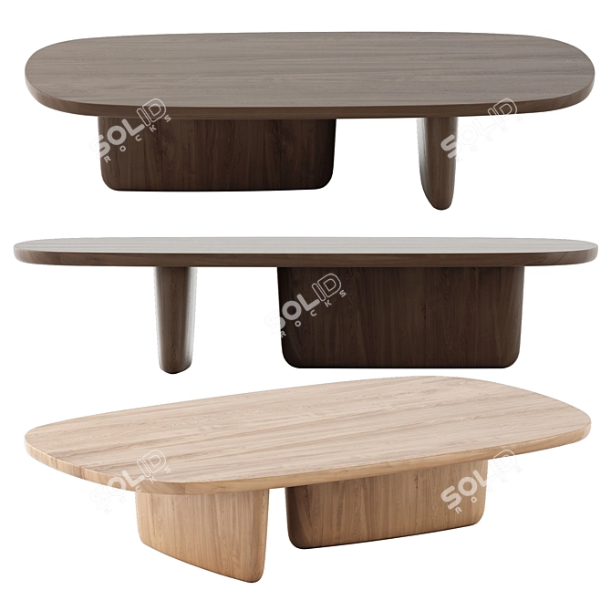 Tobi-Ishi Small Tables, Bebitalia Collection 3D model image 2