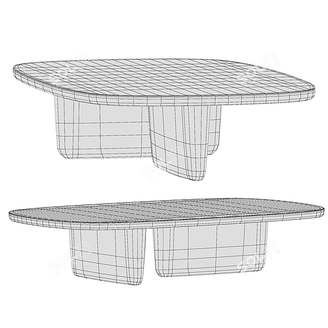 Tobi-Ishi Small Tables, Bebitalia Collection 3D model image 5