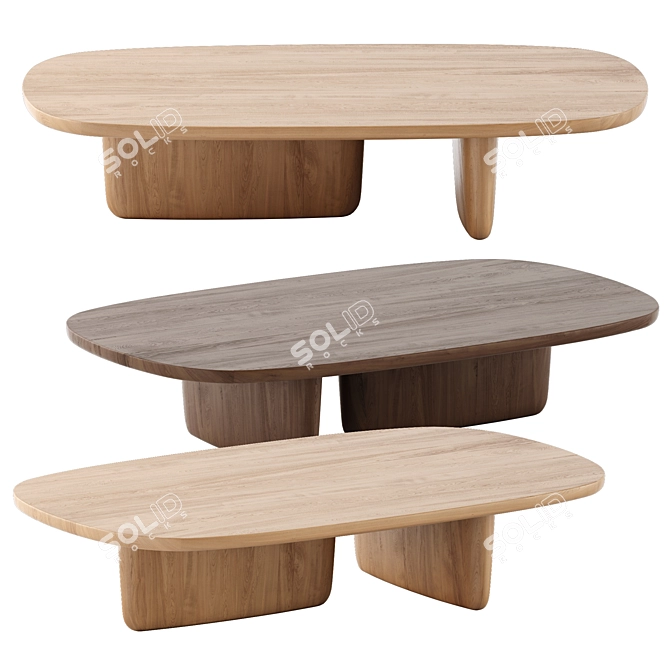 Tobi-Ishi Small Tables, Bebitalia Collection 3D model image 6