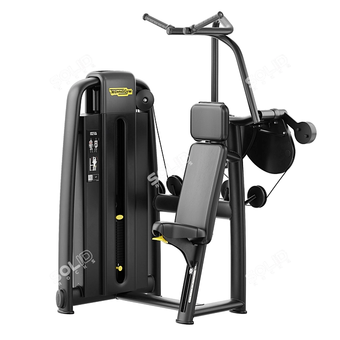 Vertical Traction Fitness Equipment 3D model image 1