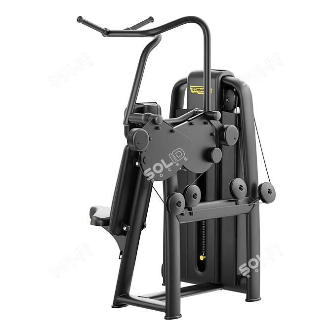 Vertical Traction Fitness Equipment 3D model image 2