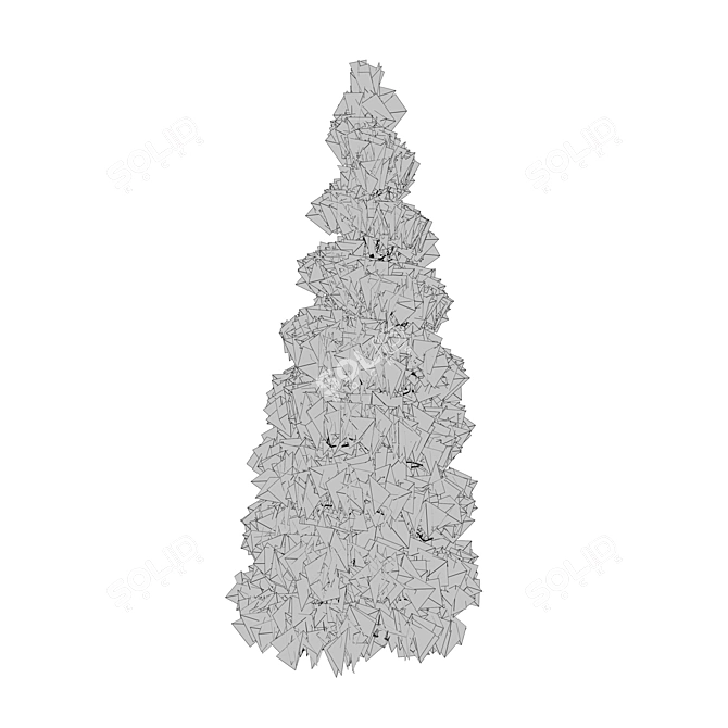 Winter Pine Tree Collection 3D model image 6