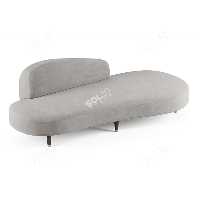 Petrified Stone Sofa 3D model image 2