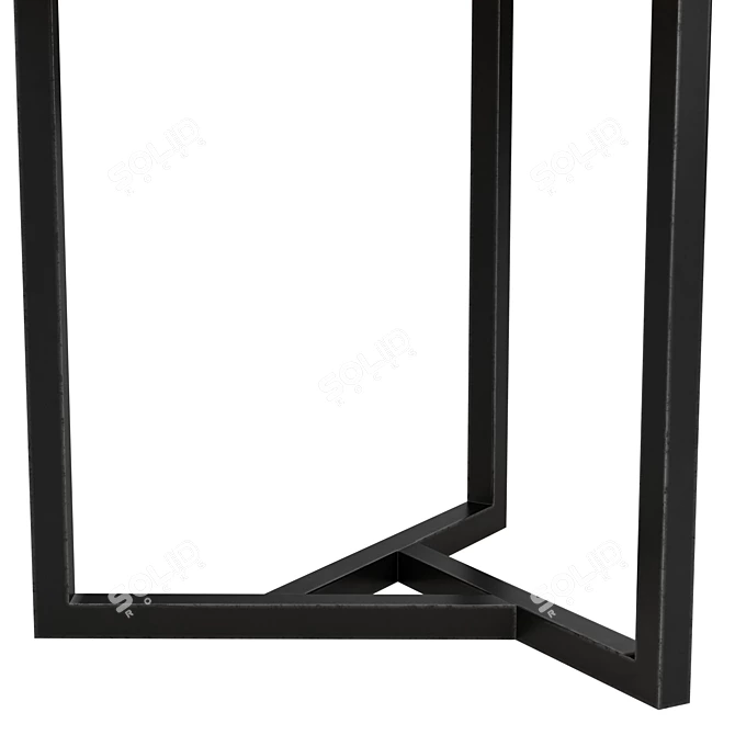 Loft Style Parma Table 3D model image 4