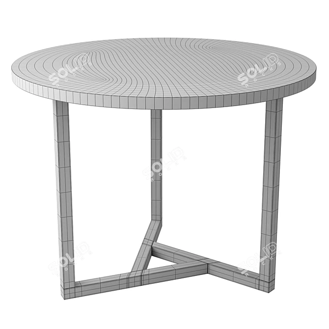 Loft Style Parma Table 3D model image 5