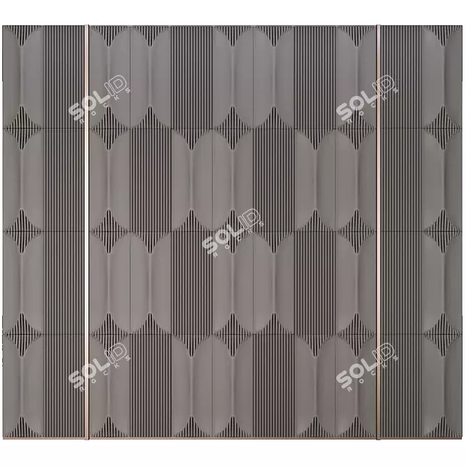 Geometric 3D Panel Kit 3D model image 1