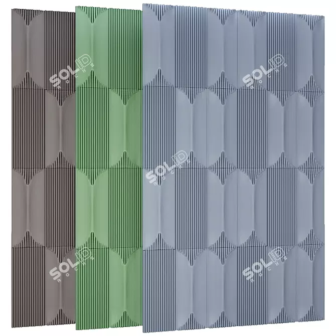 Geometric 3D Panel Kit 3D model image 2