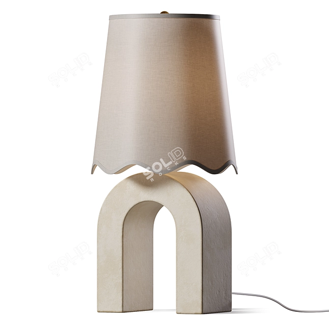 Elegant Saima Table Lamp 3D model image 1