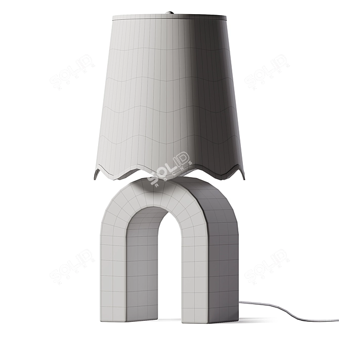 Elegant Saima Table Lamp 3D model image 2