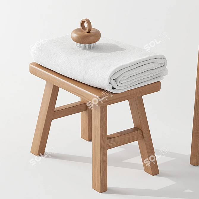 Modern Rustic Decor Set "Acacia Bliss 3D model image 4