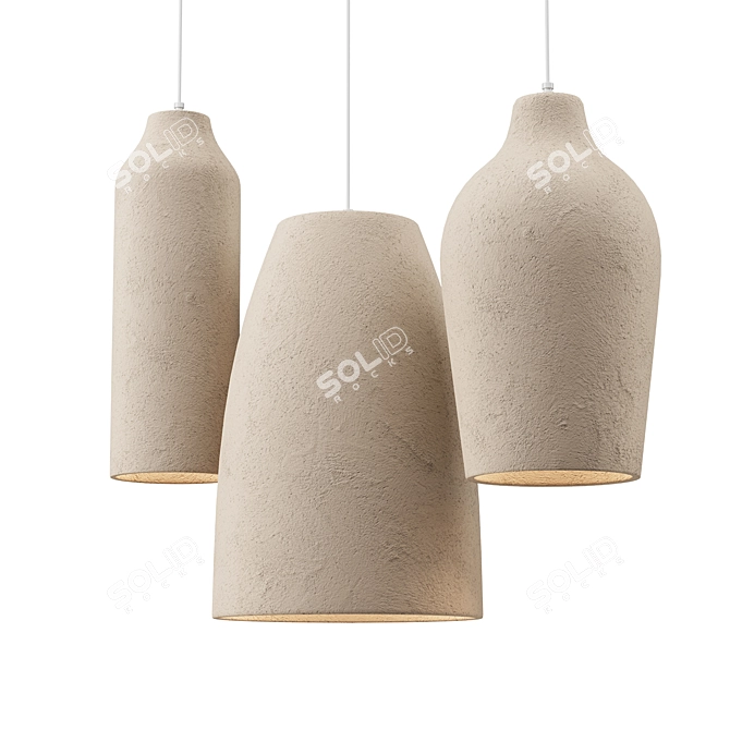 Corona Pendant Lights Collection 3D model image 1