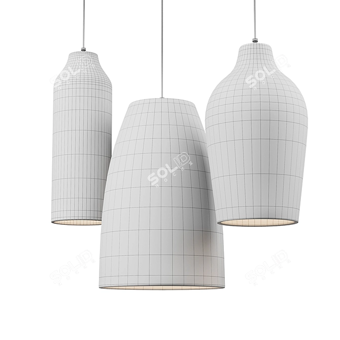 Corona Pendant Lights Collection 3D model image 2