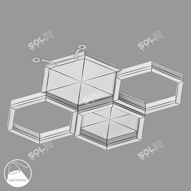 Bee Light Chandelier for Corona/V-Ray 3D model image 2