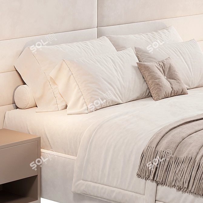Modern Luxury Bed 2015 3D model image 4