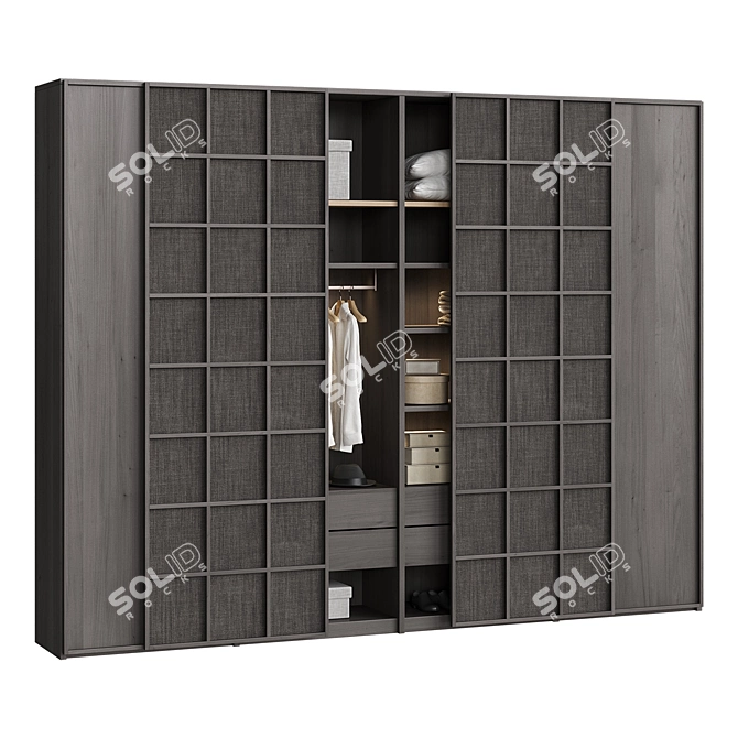 Organized Zara Home Wardrobe Storage 3D model image 4