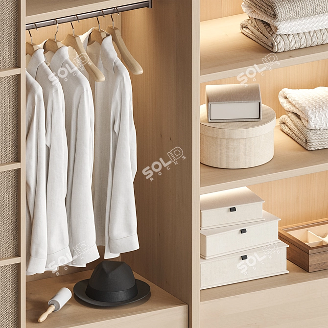 Organized Zara Home Wardrobe Storage 3D model image 5