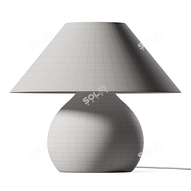  Elegant Ceramic Table Lamp 3D model image 2