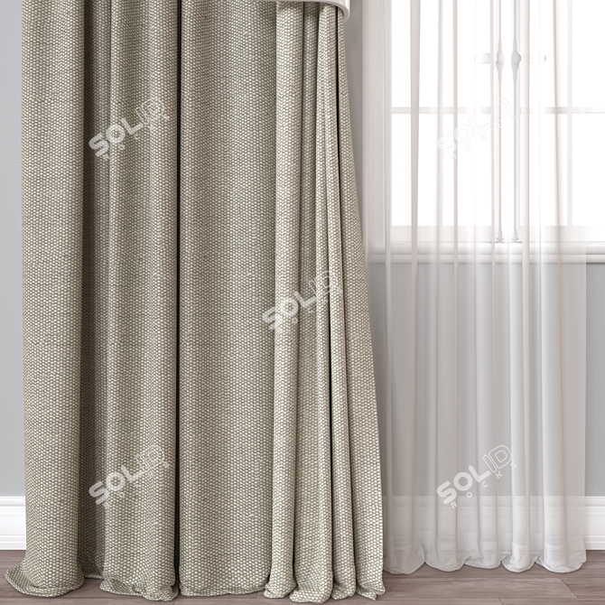 Vray and Corona Curtain Model 3D model image 2