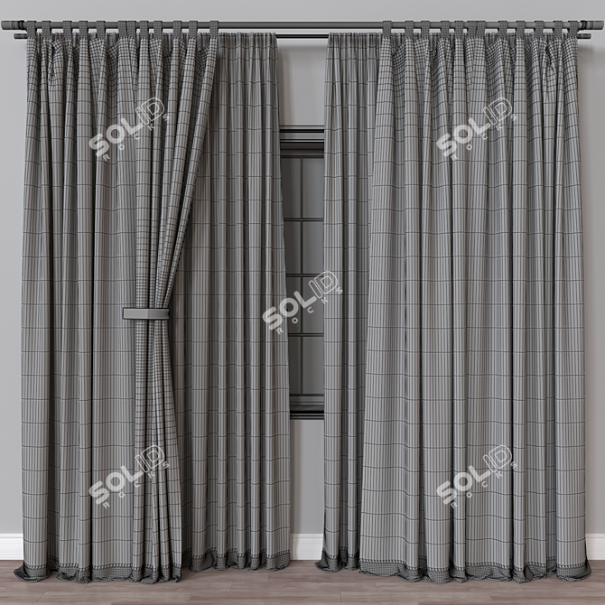 Vray and Corona Curtain Model 3D model image 4