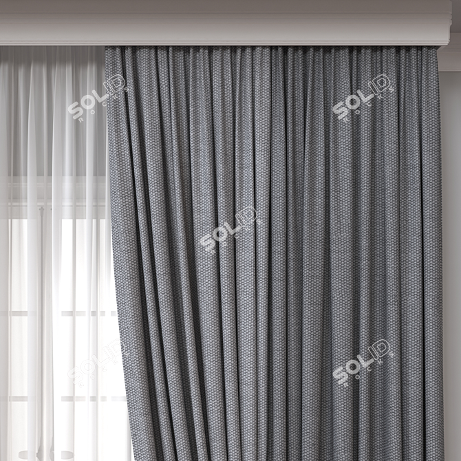  Versatile 3D Curtain Models 3D model image 3