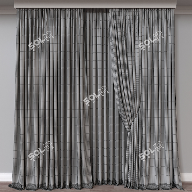  Versatile 3D Curtain Models 3D model image 4