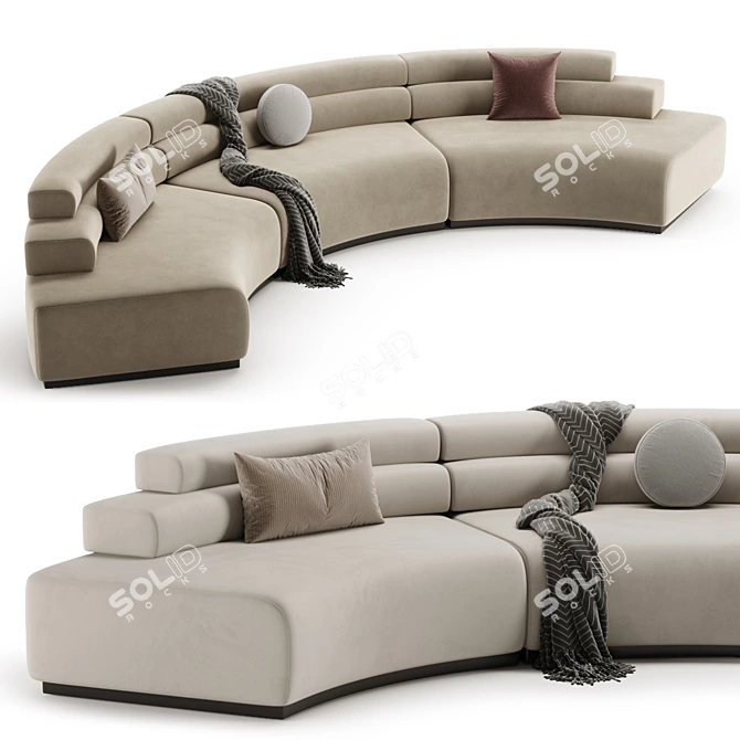 Luxury BAYREUTH Sofa - 3D Model 3D model image 2