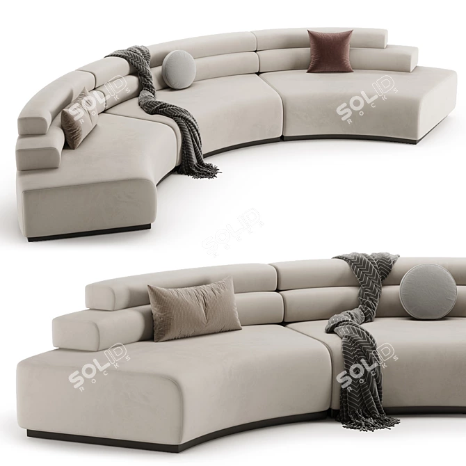 Luxury BAYREUTH Sofa - 3D Model 3D model image 5