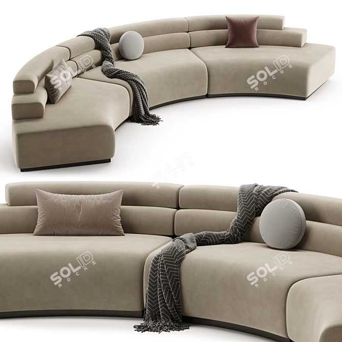 Luxury BAYREUTH Sofa - 3D Model 3D model image 6