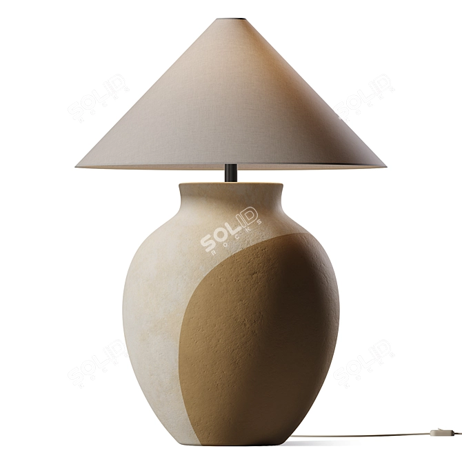 Retro Chic Bohemian Table Lamp 3D model image 1