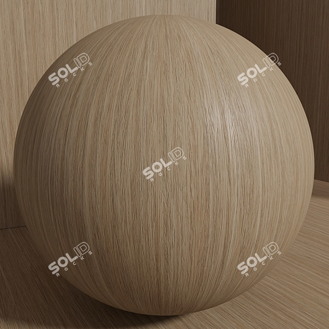 Seamless Oak Wood Texture Set 3D model image 2